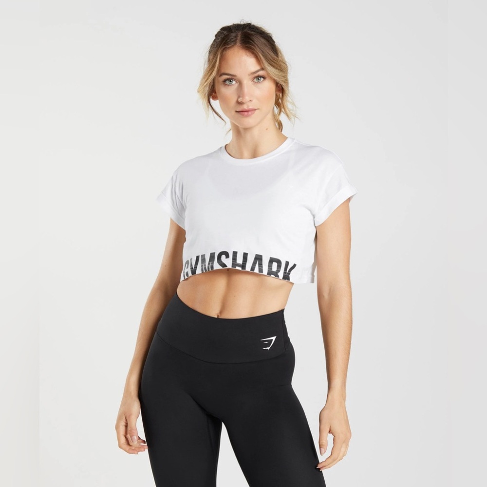 Gymshark Fraction Crop Top - Small